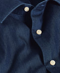 TBMS13103476 | Denim Twill Solid Dress Shirt