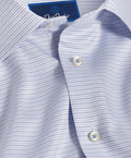 TBSP10006135 | White & Blue Micro Dobby Dot Dress Shirt