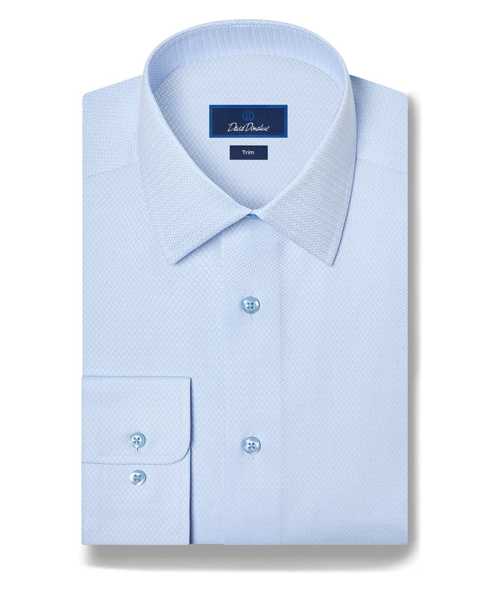 TBSP13004454 | Sky Dobby Solid Dress Shirt