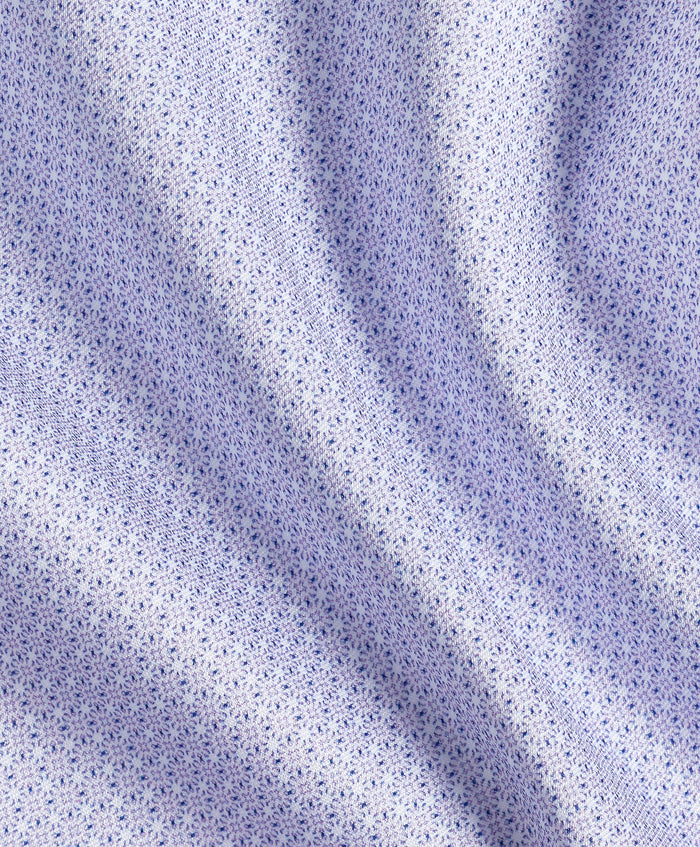 TBSP13203534 | Lilac Micro Geometric Print Dress Shirt