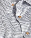 TBSP13601124 | White & Dune Geometric Print Dress Shirt