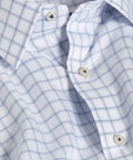 TBSP13810155 | White & Navy Windowpane Check Dress Shirt