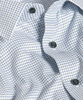 TBSP13812448 | Blue & Green Dobby Check Dress Shirt