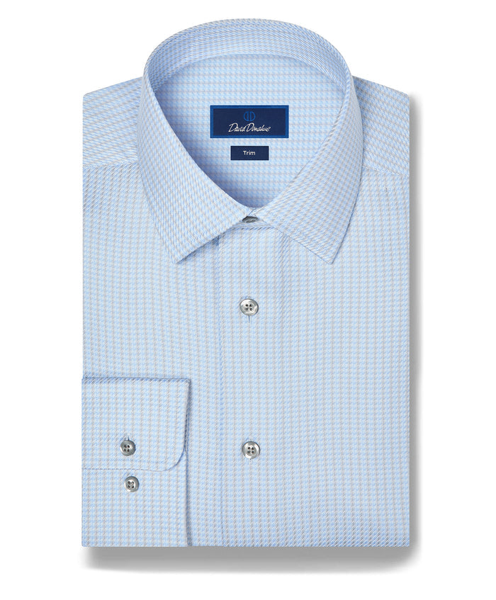 TBSP13953440 | Sky & Pearl Dobby Stripe Dress Shirt