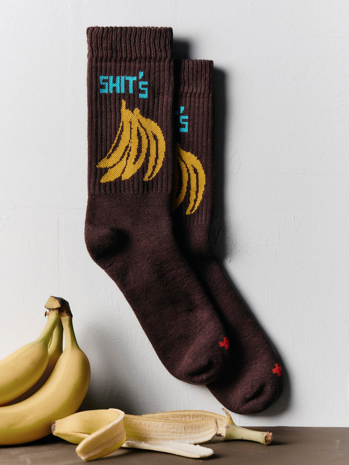 Dark Slate Gray the "banana" sock