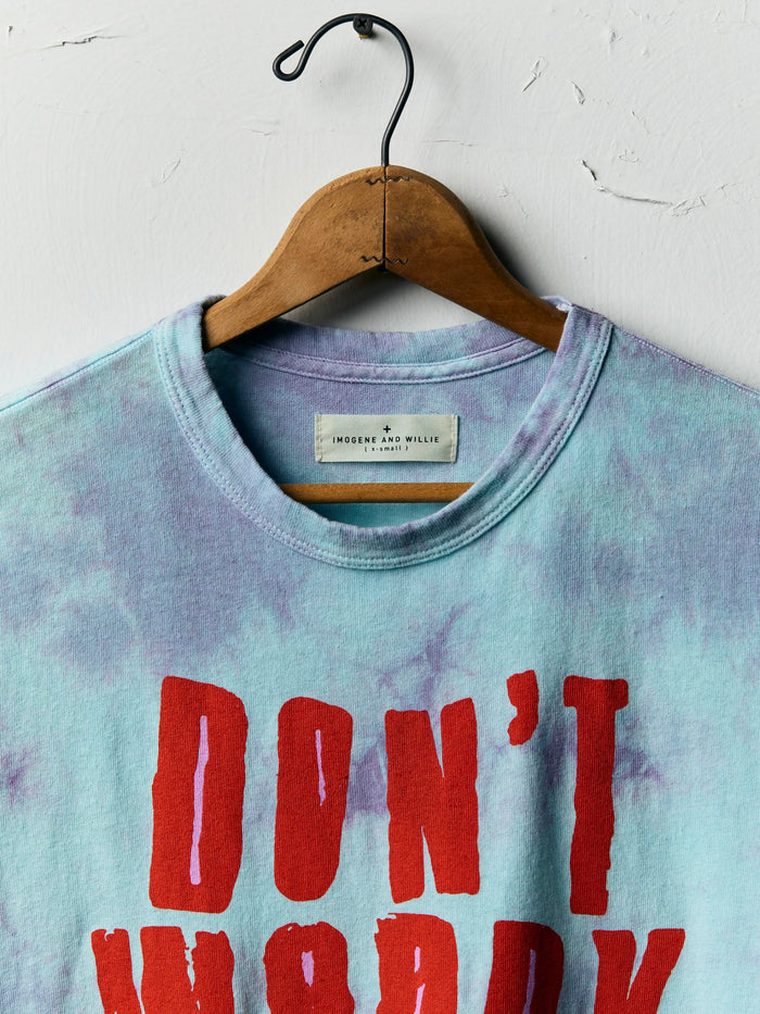Light Gray the "be happy" tee