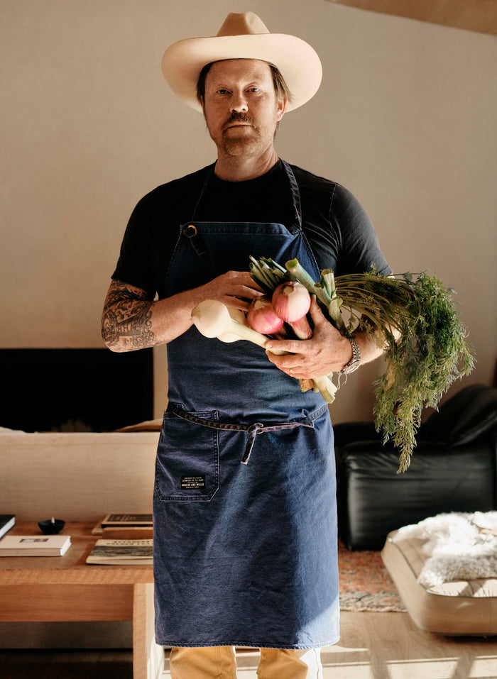 Dim Gray the "cascabel" canvas apron