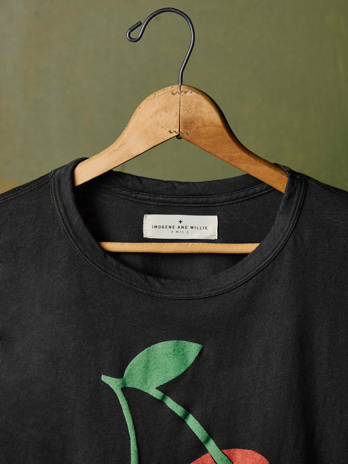 Dark Slate Gray the "cherry" drop tee
