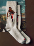 Gray the "cowgirl" sock