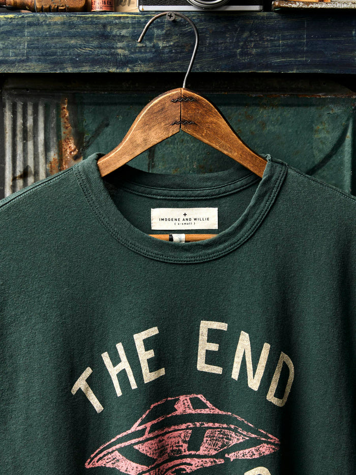 Dark Slate Gray the "end is near" tee in spruce