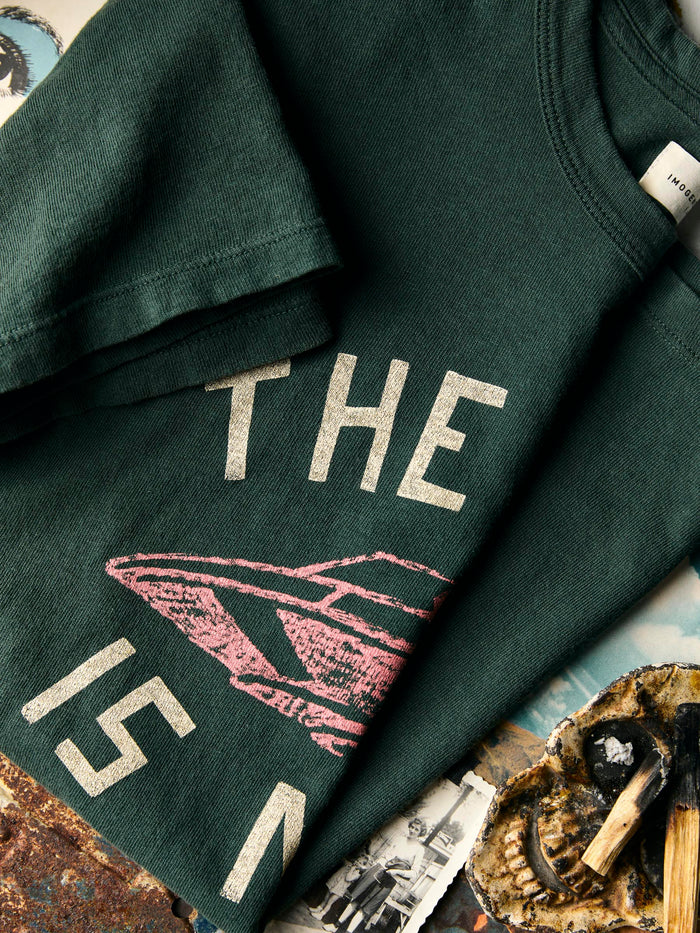 Dark Slate Gray the "end is near" tee in spruce