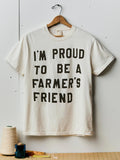 Light Gray the "farmer's friend" tee