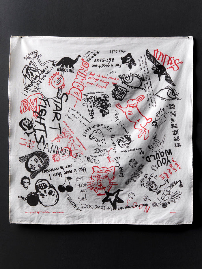 Black the "graffiti" bandana