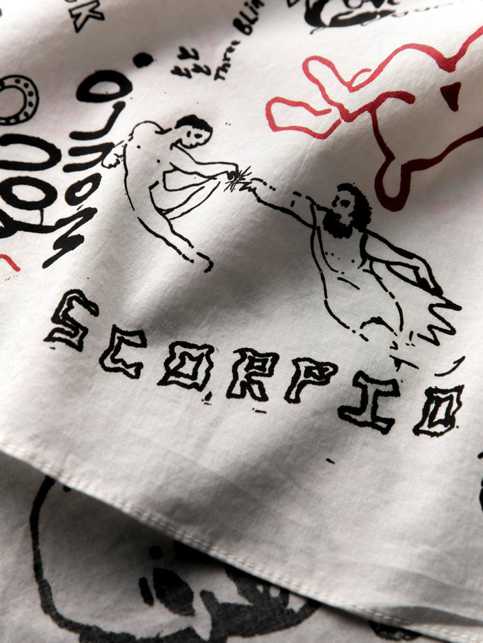 Gray the "graffiti" bandana