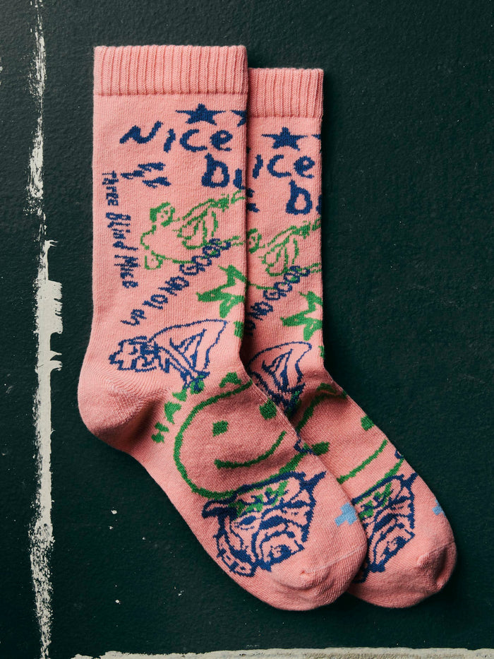 Black the "graffiti" sock