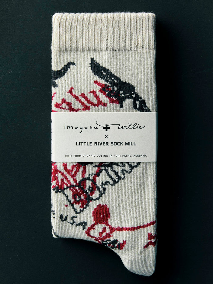 Black the "hot spot" sock