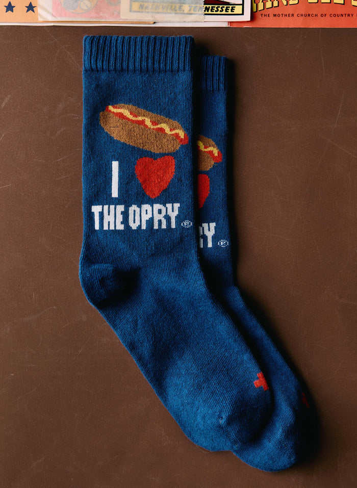 Dark Slate Gray the i+w x opry "hot dog" sock