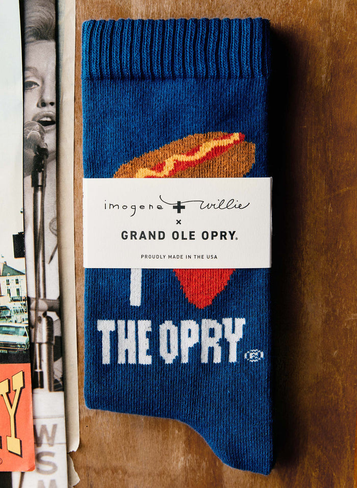 Light Gray the i+w x opry "hot dog" sock