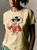 Wheat the "lasso" drop tee