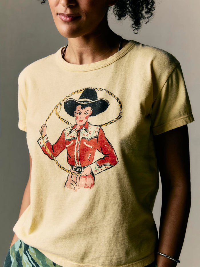 Wheat the "lasso" drop tee