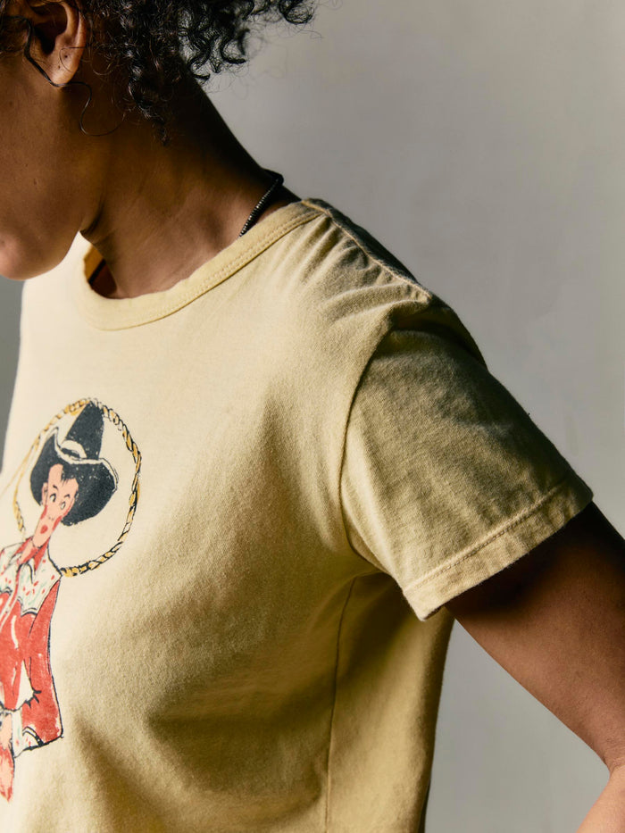 Dark Sea Green the "lasso" drop tee