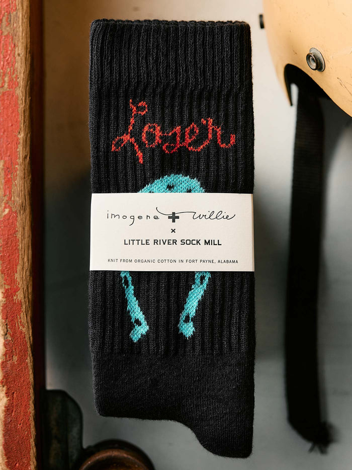 Tan the "loser" sock