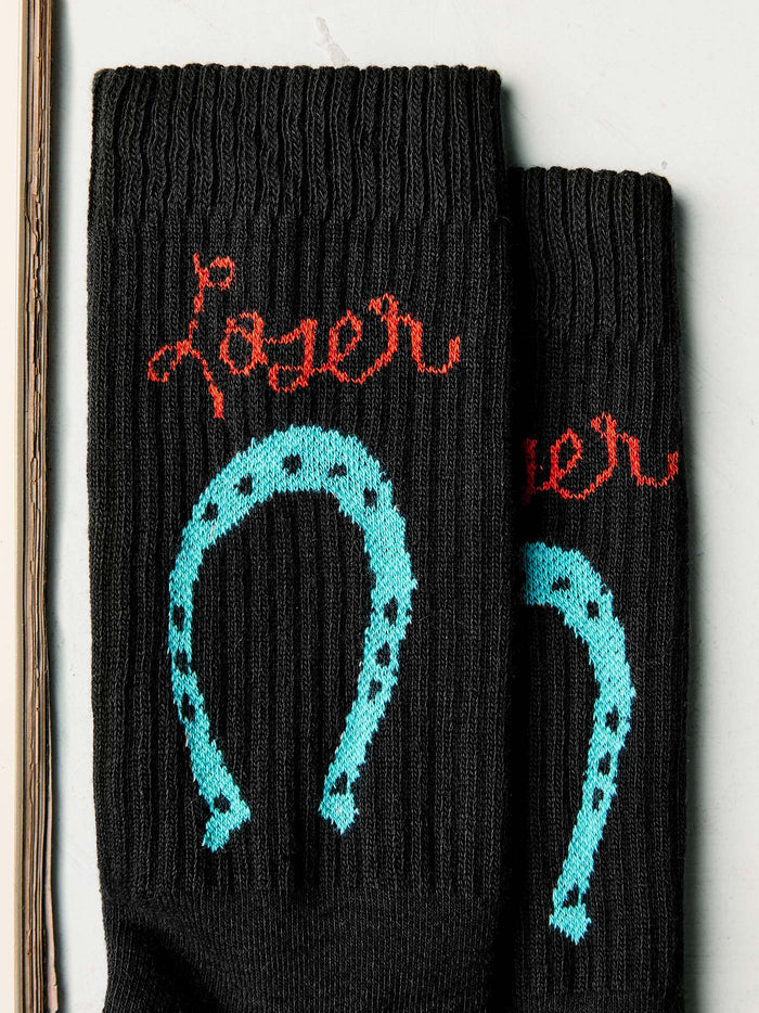 Black the "loser" sock