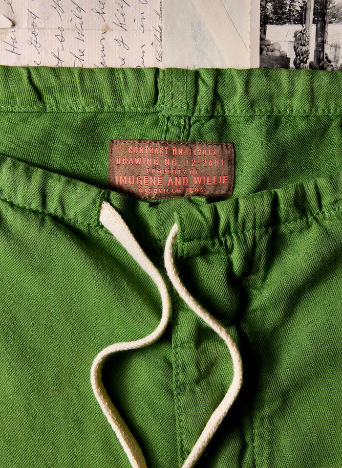 Dark Olive Green the lounge pant in fern green