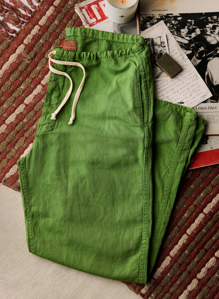 Dark Olive Green the lounge pant in fern green
