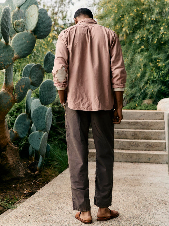 Gray the lounge pant in umber poplin