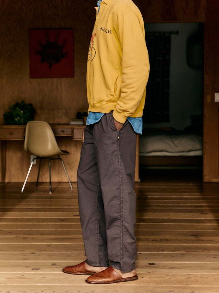 Black the lounge pant in umber poplin