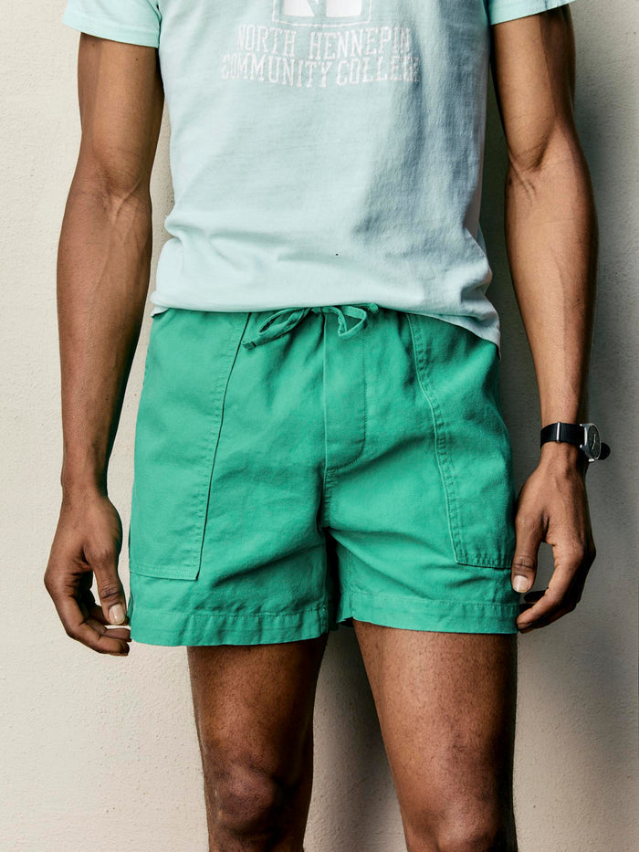 Light Gray the lounge short in seagreen