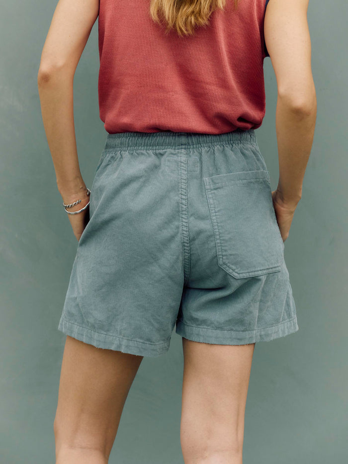 Slate Gray the lounge short in sunfaded blue cord