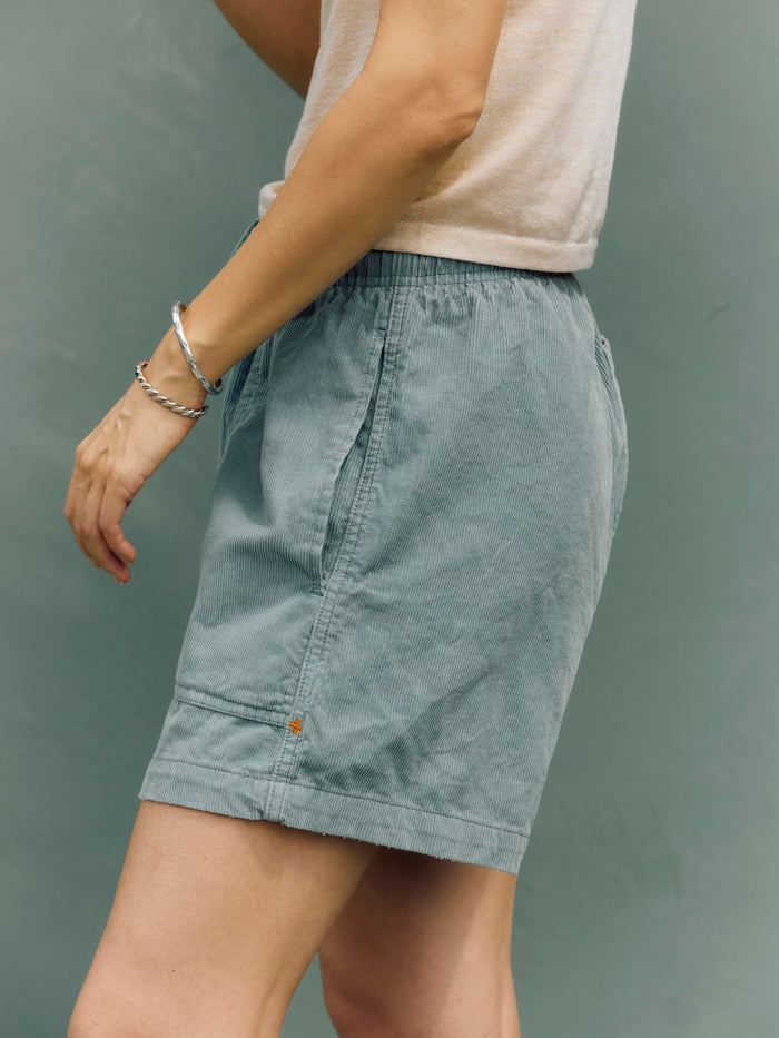 Slate Gray the lounge short in sunfaded blue cord