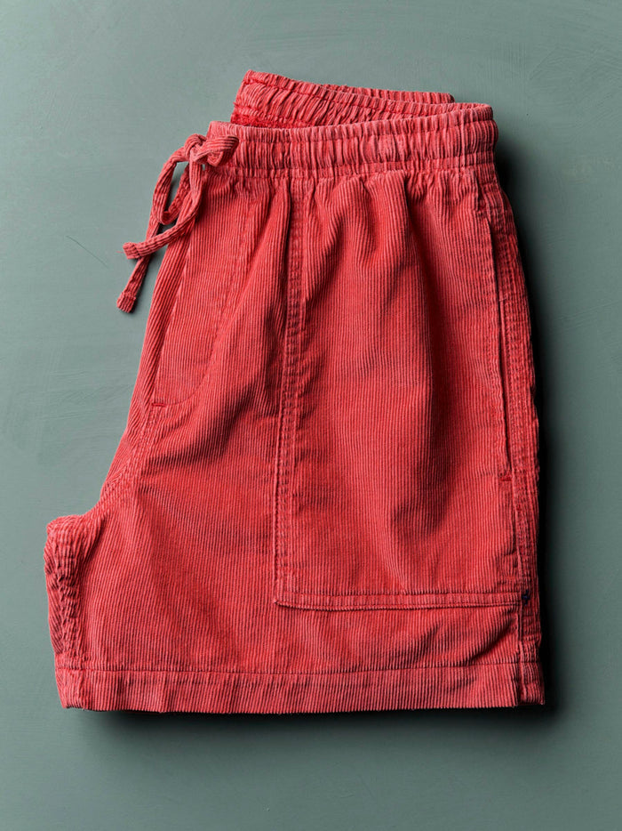 Light Slate Gray the lounge short in sunfaded red cord