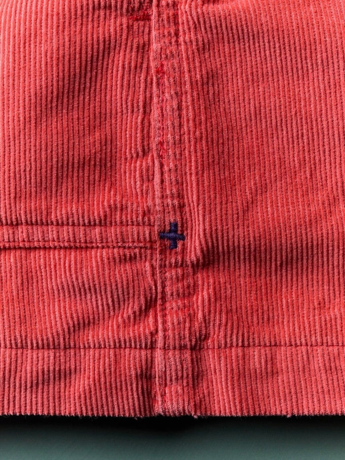 Brown the lounge short in sunfaded red cord