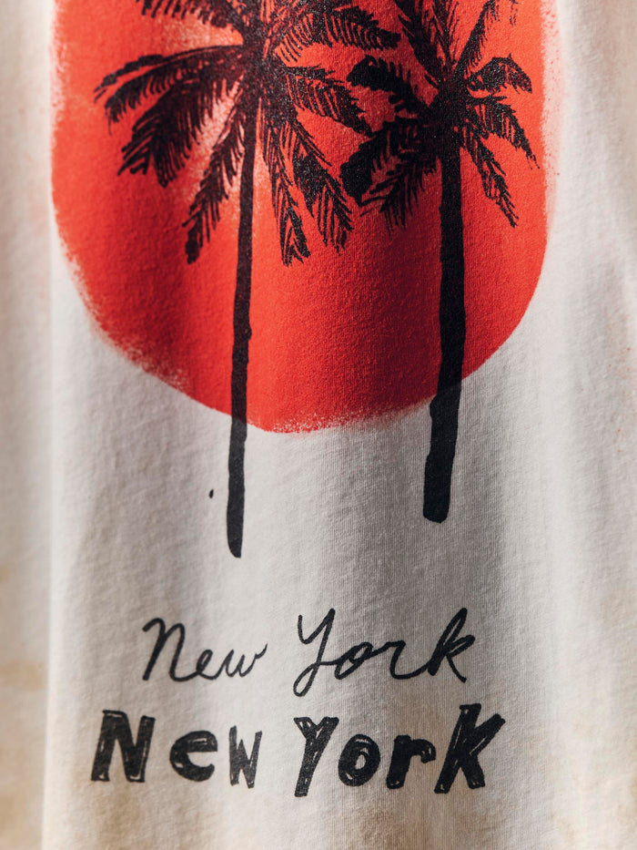 Gray the "new york, new york" tee