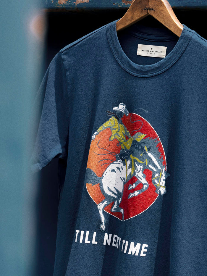 Dark Slate Gray the "next time" tee in faded navy