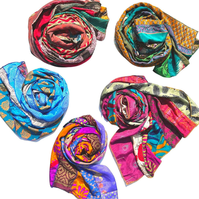 The Original Medley Scarf. ♻️ Made from Sari -Saree Magic