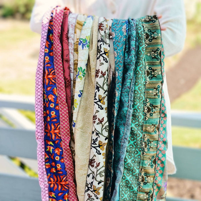 The Original Medley Scarf. ♻️ Made from Sari -Saree Magic