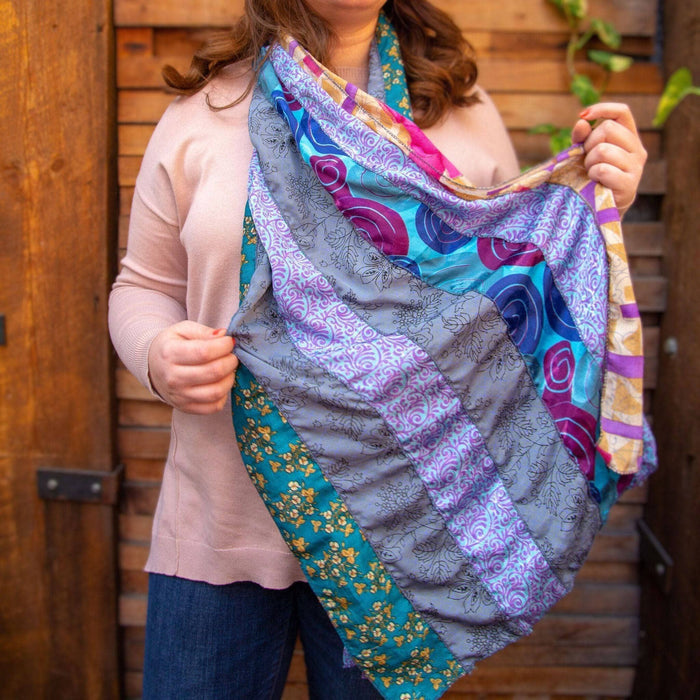 The Original Medley Scarf. ♻️ Made from Sari -Saree Magic