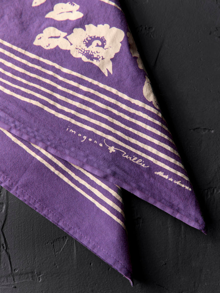 Dark Slate Gray the "paradise rose" bandana