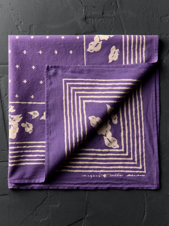 Dark Slate Gray the "paradise rose" bandana