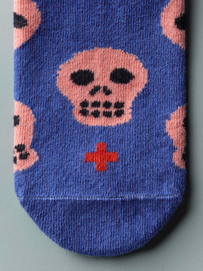 Dark Slate Blue the "peligro" sock
