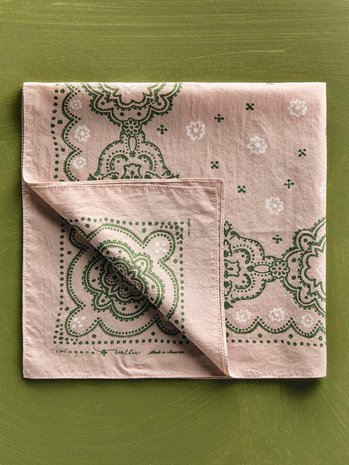 Olive Drab the "pink stone" bandana