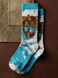 Dark Slate Gray the "reflection" sock