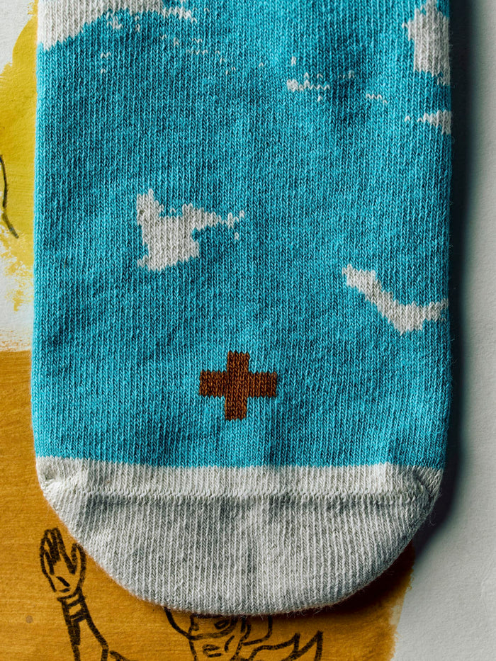Dim Gray the "reflection" sock