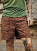 Dim Gray the ripstop fatigue short in brown