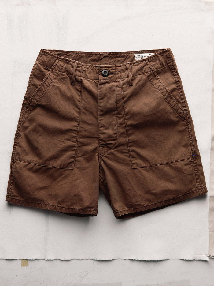 Dark Slate Gray the ripstop fatigue short in brown