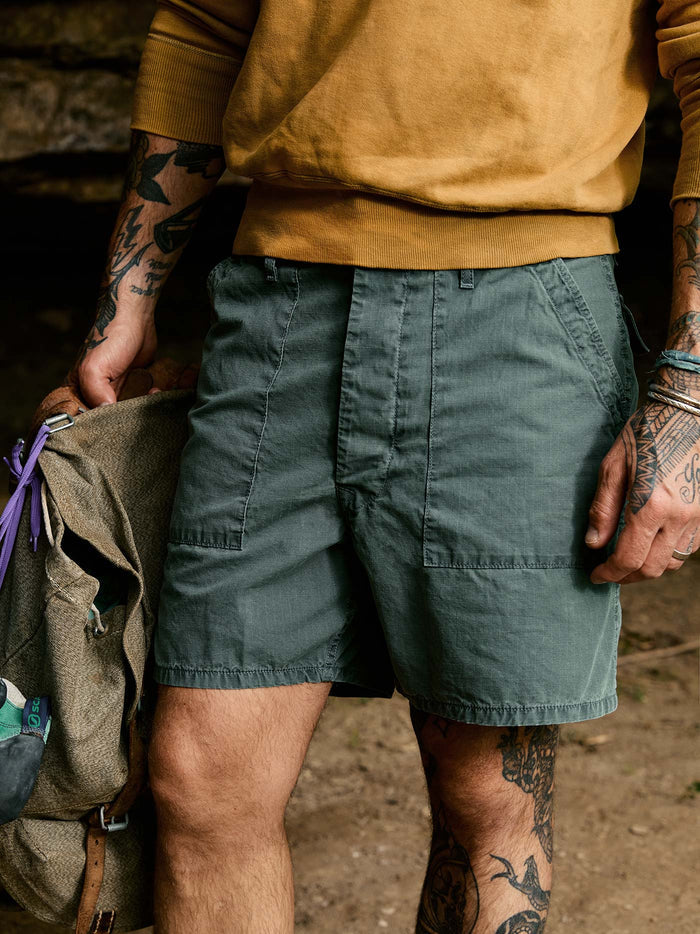 Dark Slate Gray the ripstop fatigue short in slate